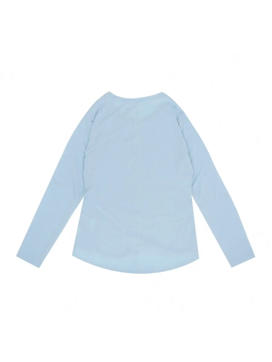 Футболка (WMNS) Nike One Luxe Long Sleeve T-Shirt 'Teal' — изображение 1 из 3, бирюзовый