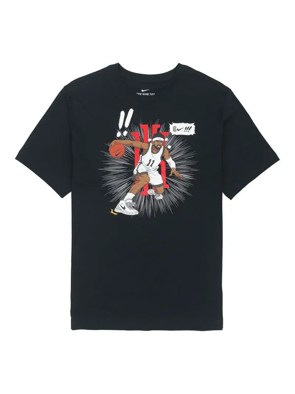 Футболка men's kyrie logo basketball sports printing round neck short sleeve black t-shirt Nike — изображение 1 из 4, черный