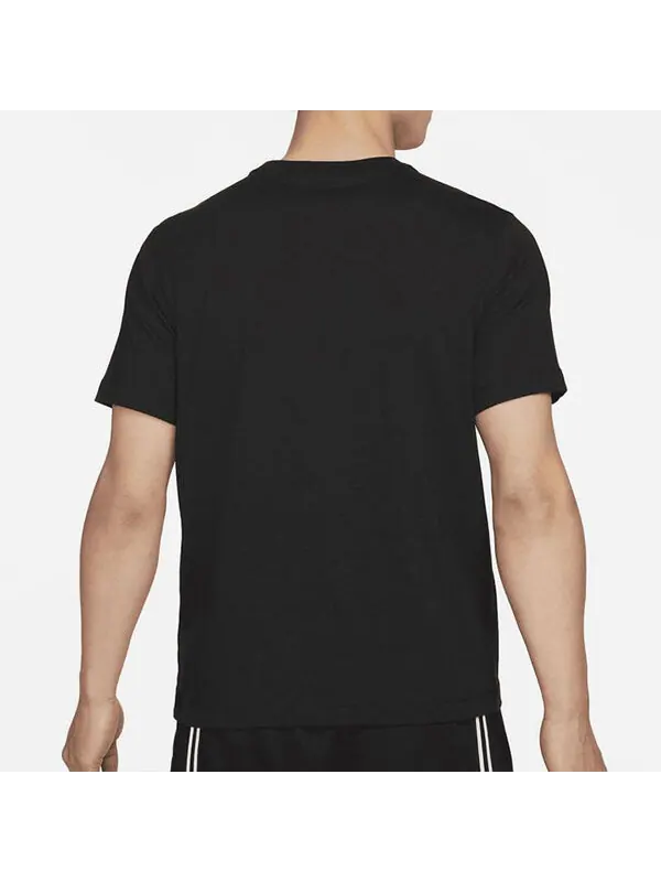 Футболка men's kyrie logo basketball sports printing round neck short sleeve black t-shirt Nike — изображение 4 из 4, черный