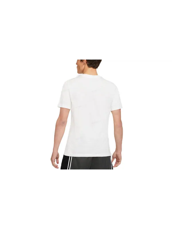 Футболка Men's Nike Cartoon Lebron James Shooting Printing Sports Round Neck Short Sleeve White — изображение 2 из 3, белый