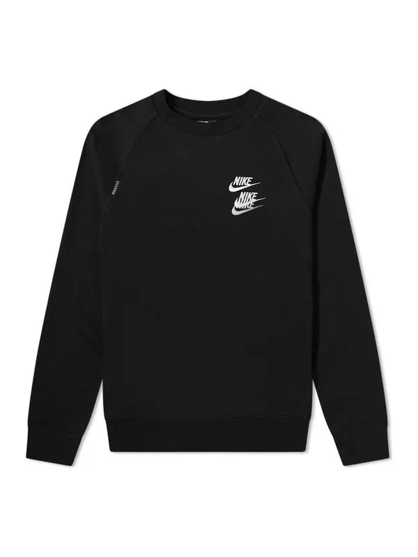 Толстовка Nike Wordl Tour Crew Sweat Logo 'Black' — изображение 1 из 4, черный