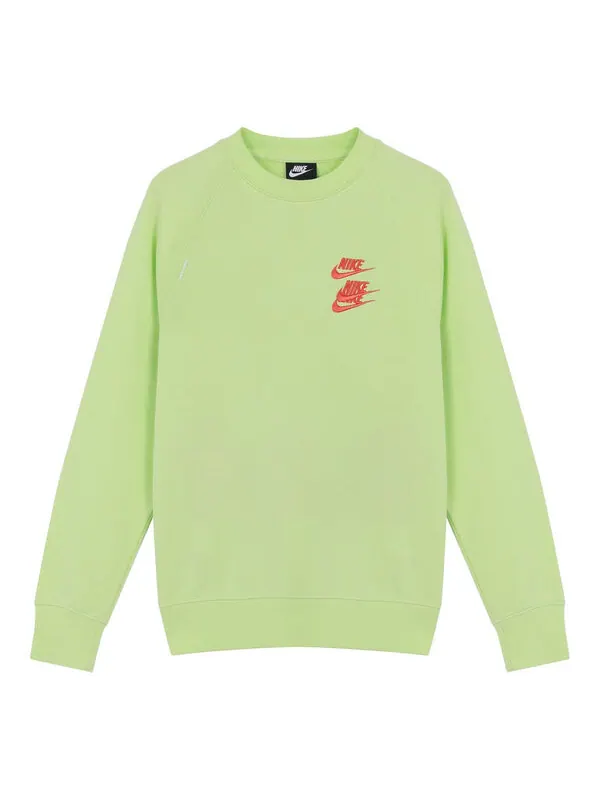 Толстовка Men's Nike Embroidered Logo Round Neck Pullover Green — изображение 1 из 4, зеленый