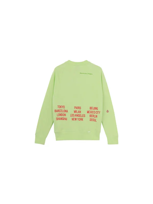 Толстовка Men's Nike Embroidered Logo Round Neck Pullover Green — изображение 2 из 4, зеленый