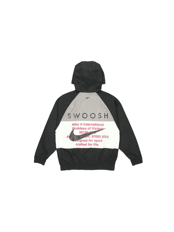 Куртка Men's Nike Windproof Sports Woven Jacket autumn Black — изображение 2 из 4, черный