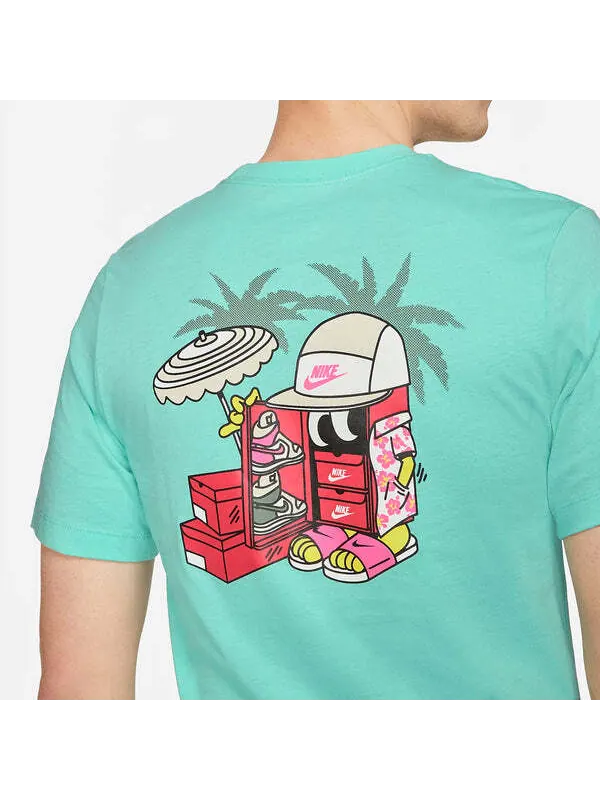 Футболка Nike Hawaii Aloha T-shirt 'Mint Green ' — изображение 3 из 4, зеленый/мульти