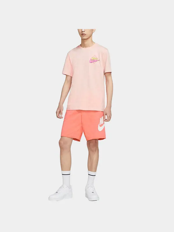 Футболка sportswear back printing sports short sleeve orange Nike — изображение 3 из 4, оранжевый