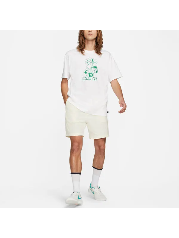Футболка sb skateboard sports printing loose knit short sleeve white Nike — изображение 3 из 4, белый