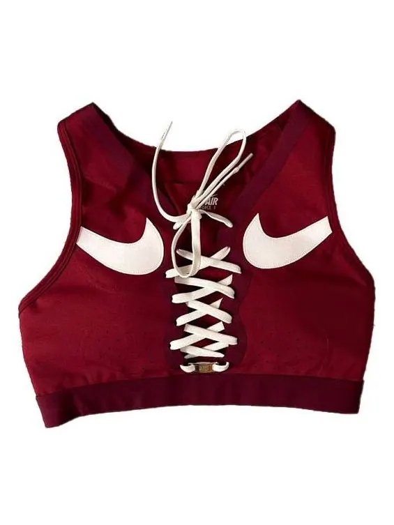 (WMNS) Спортивный бюстгальтер Nike Dri-FIT Swoosh Air Force 1 — изображение 1 из 1, красный/белый