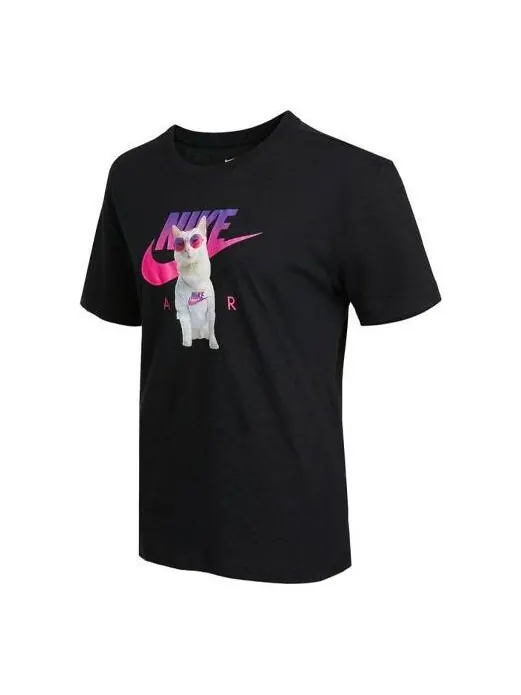 Футболка как w спортивная футболка мальчик instacat Nike — изображение 1 из 4, черный