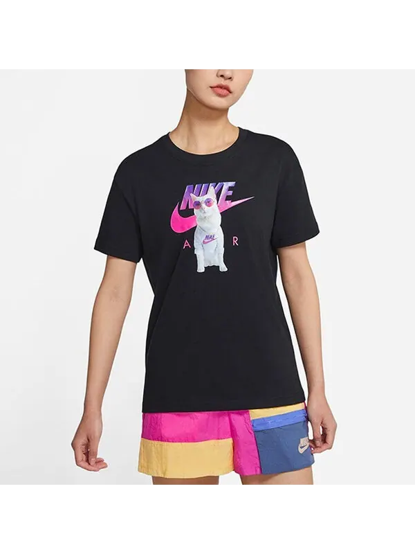 Футболка как w спортивная футболка мальчик instacat Nike — изображение 3 из 4, черный