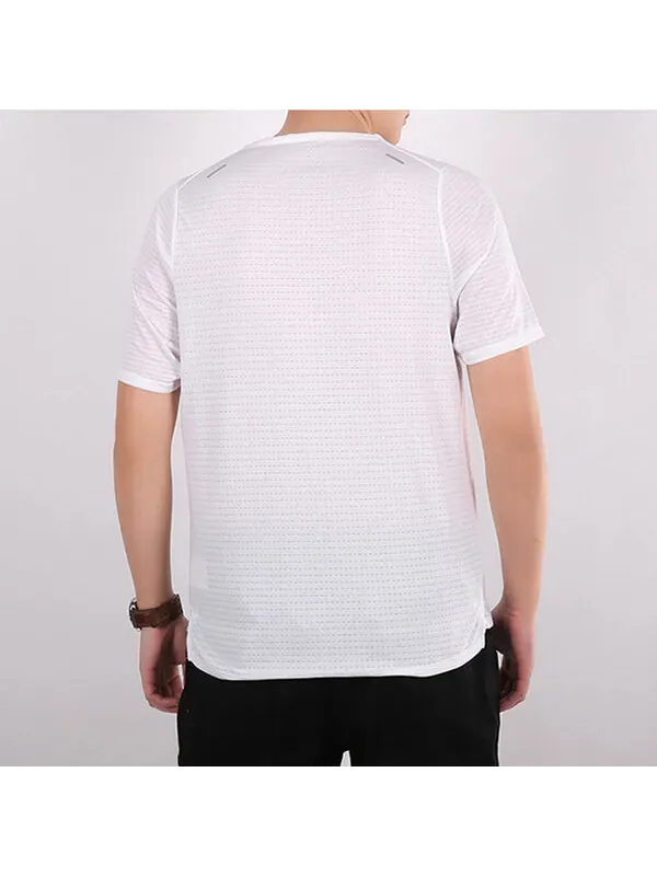 Футболка logo pattern training sports short sleeve white Nike — изображение 3 из 4, белый