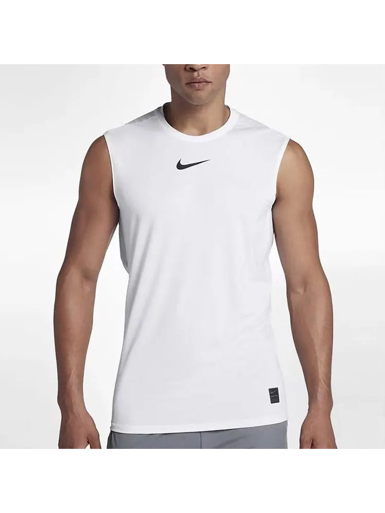 Жилет Men's Nike Solid Color Logo Sports Training Gym Vest White — изображение 2 из 2, мульти
