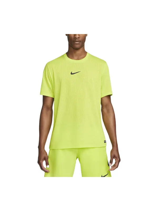 Футболка Men's Nike Pro Dri-FIT Adv Training Sports Quick Dry Solid Color Round Neck Short Sleeve — изображение 1 из 3