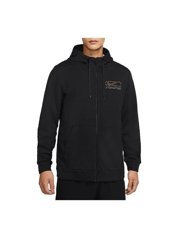 Куртка Nike Running Sports hooded casual Jacket Black — изображение 1 из 2, черный
