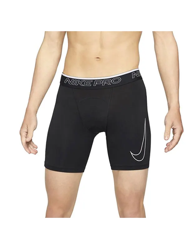 Брюки pro dri-fit training sports elastic breathable gym shorts black Nike — изображение 3 из 4, черный