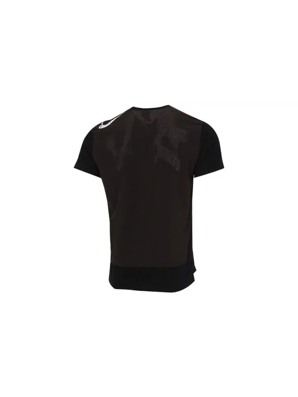 Футболка Nike Dri-FIT Running Training Quick Dry Breathable Round Neck Short Sleeve Black — изображение 2 из 4, мульти