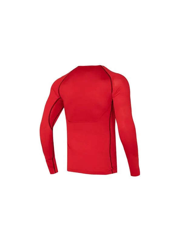 Футболка Nike Pro Dri-FIT Tight-Fit Long-Sleeve T-Shirt 'Red' — изображение 2 из 4, красный