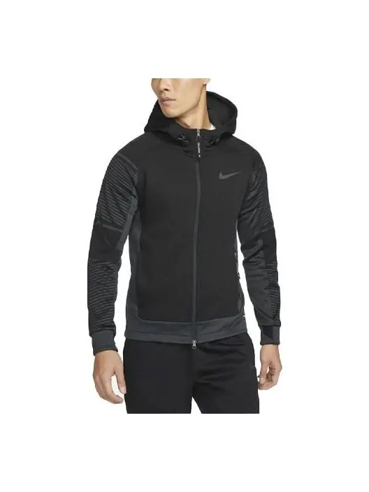 Куртка Nike Therma-fit Adv Full-length zipper Cardigan Training Hooded Jacket Black — изображение 1 из 4, черный