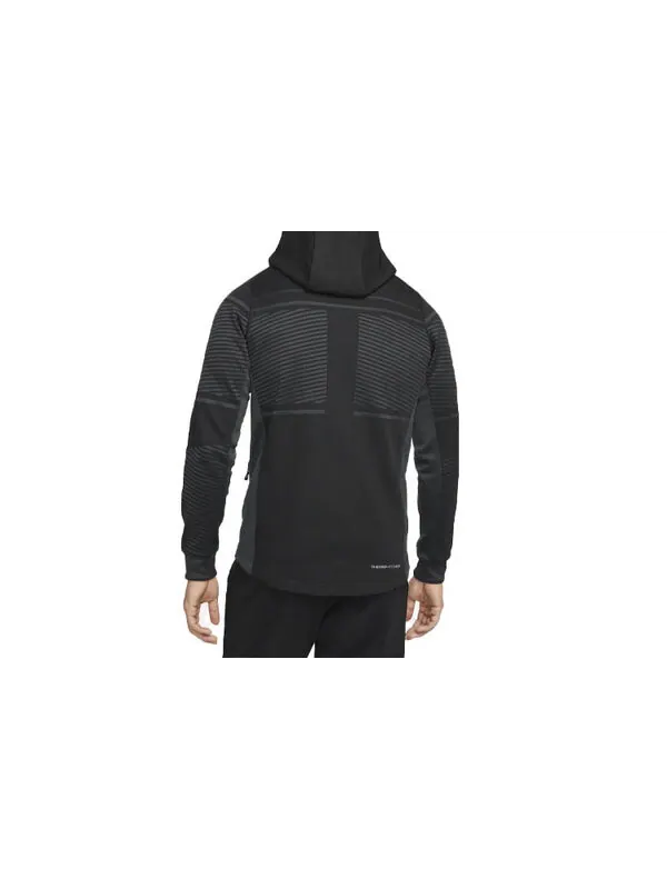 Куртка Nike Therma-fit Adv Full-length zipper Cardigan Training Hooded Jacket Black — изображение 2 из 4, черный