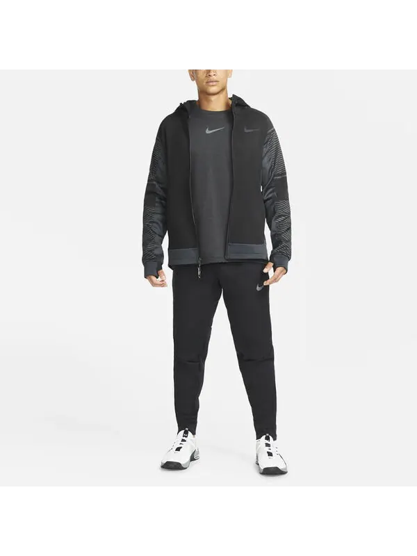 Куртка Nike Therma-fit Adv Full-length zipper Cardigan Training Hooded Jacket Black — изображение 4 из 4, черный