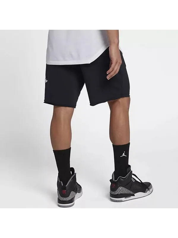 Шорты jumpman логотип печать трикотажные свободные шорты Air Jordan — изображение 4 из 4, черный