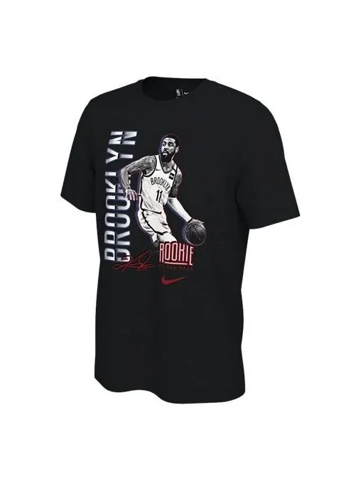 Футболка повседневные спортивные баскетбольные с принтом короткий рукав Nike — изображение 1 из 2, черный