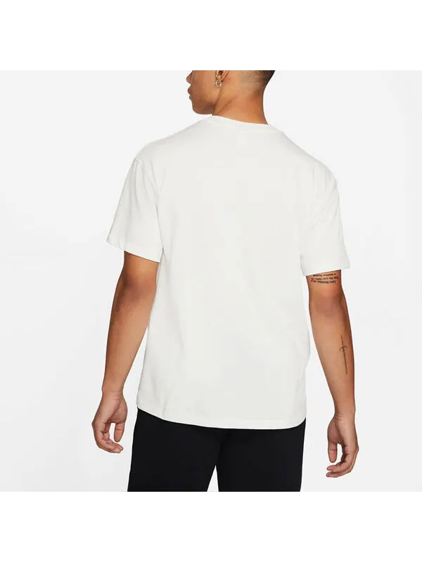 Футболка x stussy crossover logo round neck pullover sweatshirt 'white' Nike — изображение 4 из 4, белый