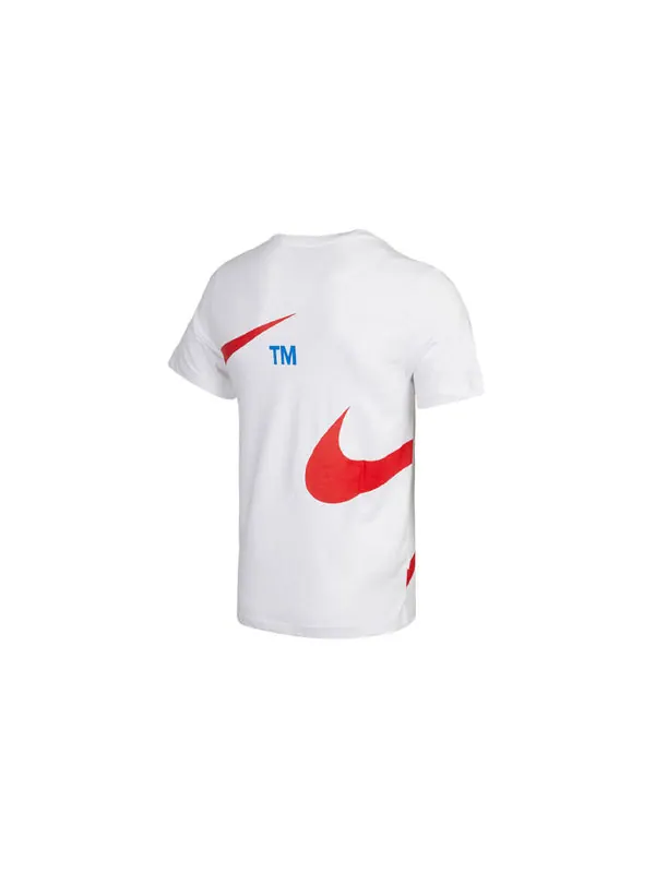 Футболка sportswear large logo printing round neck short sleeve white Nike — изображение 2 из 4, белый