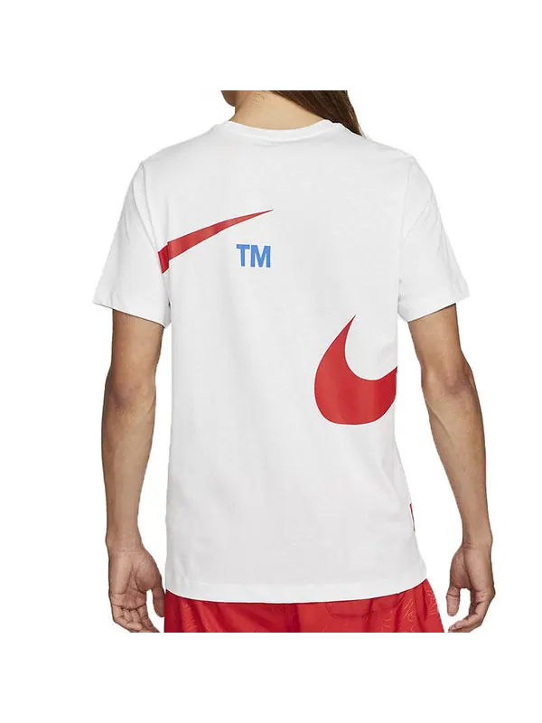 Футболка sportswear large logo printing round neck short sleeve white Nike — изображение 4 из 4, белый