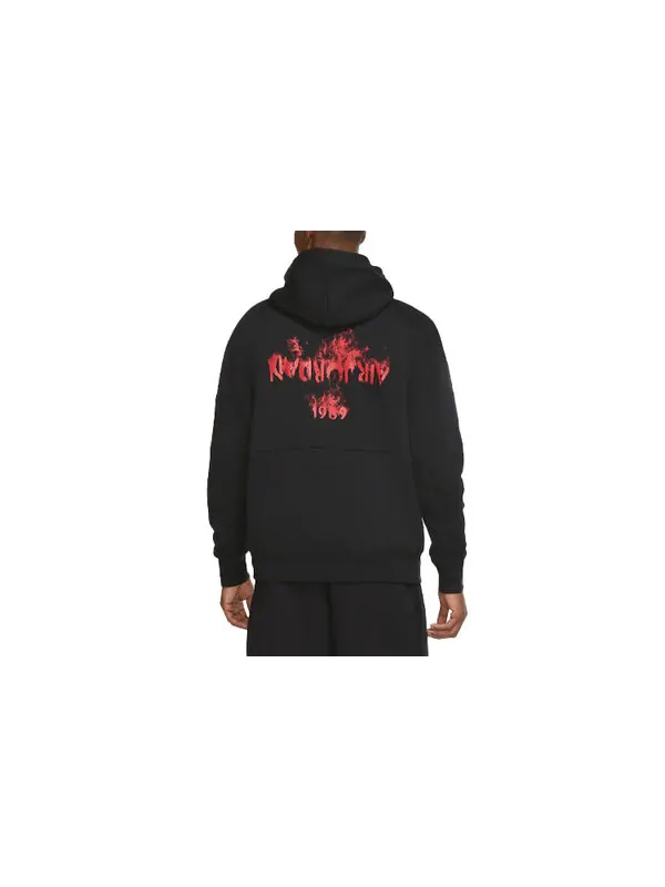 Толстовка Air Jordan AJ4 Fleece Stay Warm Pullover Black — изображение 2 из 3, черный