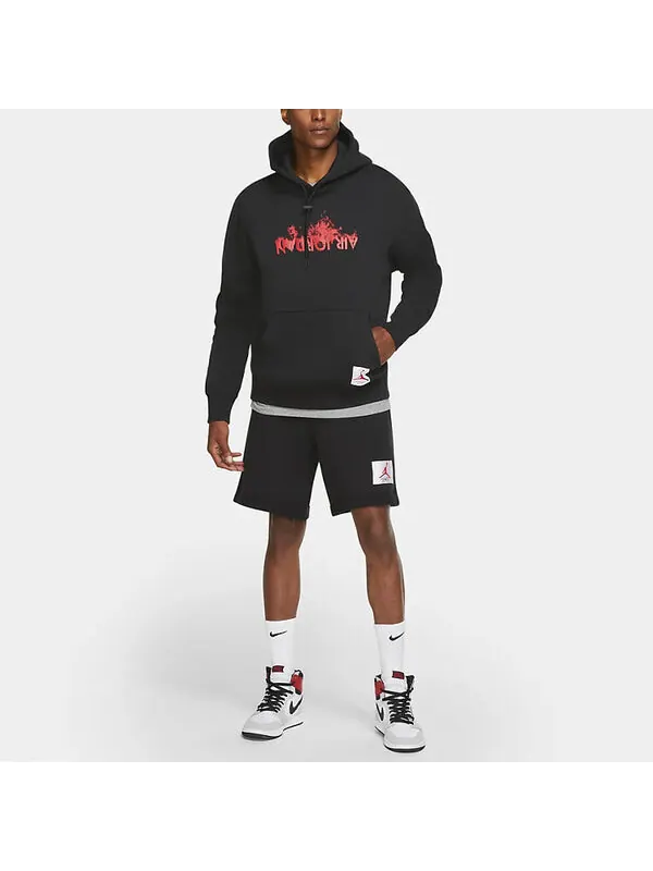 Толстовка Air Jordan AJ4 Fleece Stay Warm Pullover Black — изображение 3 из 3, черный