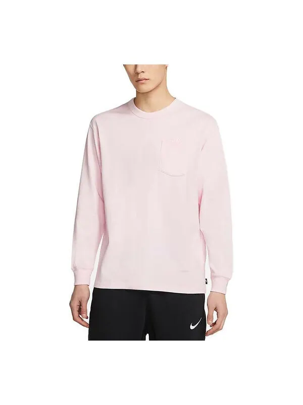 Футболка sportswear max 90 sports running long sleeves pocket pink Nike — изображение 1 из 3, розовый