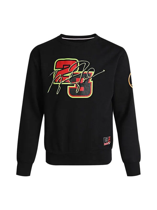 Толстовка Air Jordan Basketball Print Digital Crewneck Pullover Fleece Sweatshirt For Men Black — изображение 1 из 4, черный