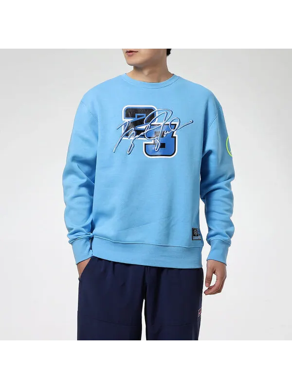 Толстовка Air Jordan MENS Sport DNA Print Basketball Crew-neck Blue — изображение 3 из 4, синий