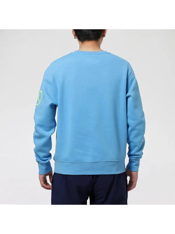 Толстовка Air Jordan MENS Sport DNA Print Basketball Crew-neck Blue — изображение 4 из 4, синий