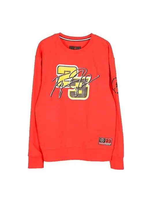 Толстовка Air Jordan MENS Sport DNA Casual Crew-neck Sports Red — изображение 1 из 4, красный