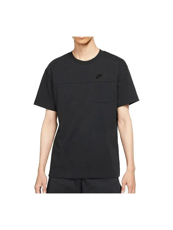 Футболка men's sports round neck breathable casual short sleeve black t-shirt Nike — изображение 1 из 3, черный