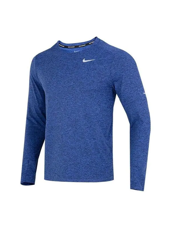 Футболка Nike Dry Fit Element Running Crew 'Blue' — изображение 1 из 4, синий