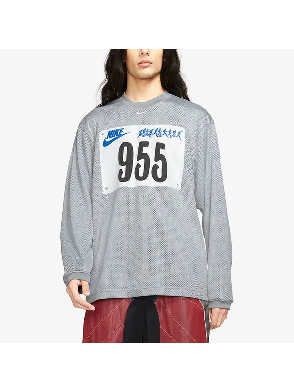 Толстовка x cactus plant flea market go flea long-sleeved jersey top men's grey Nike — изображение 4 из 4, серый