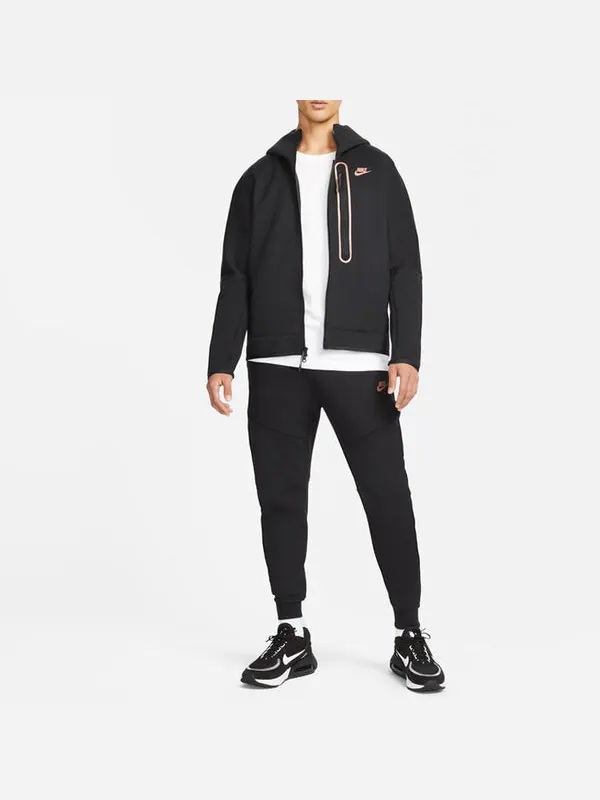 Толстовка Men's Nike Full-Length Zipper Cardigan Reflective Sports Jacket Black — изображение 3 из 3, черный