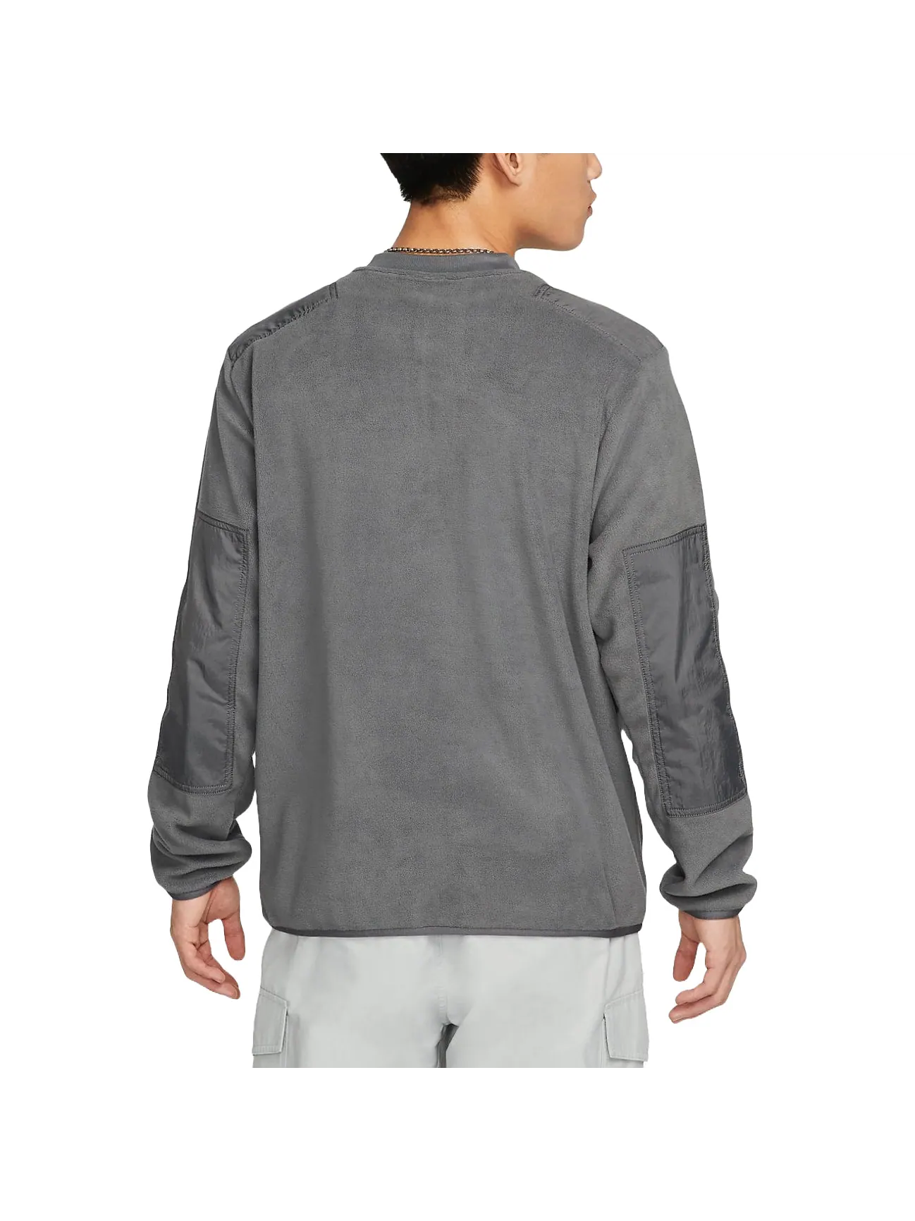 Спортивная толстовка Nike Winter Fleece Crewneck Sweatshirt Asia Sizing 'Steel Grey' DD4855-068 — изображение 2 из 2, серый