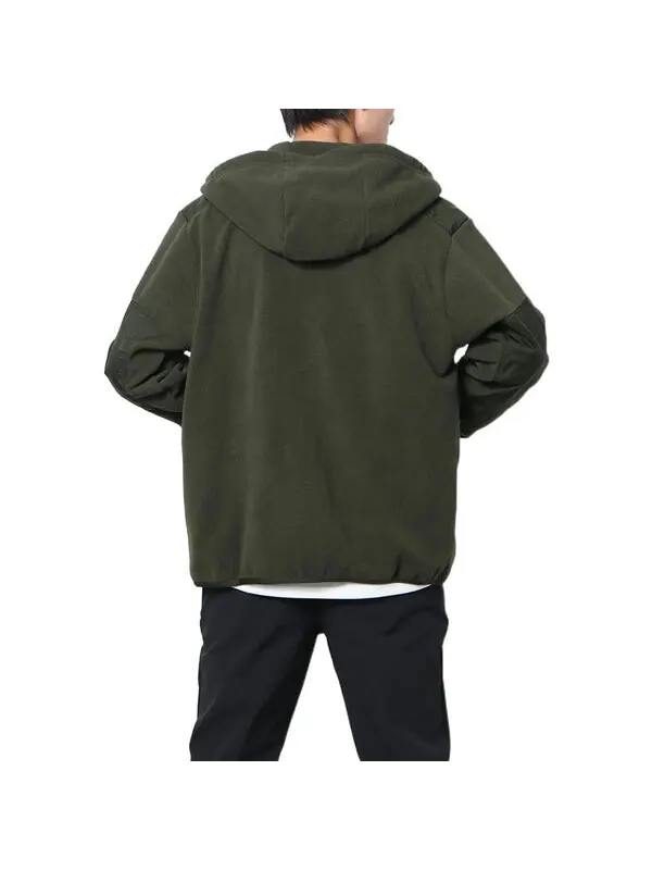 Куртка Men's Nike Sportswear Style Essentials+ Logo Embroidered Suede Hooded Solid Color Jacket — изображение 4 из 4, мульти