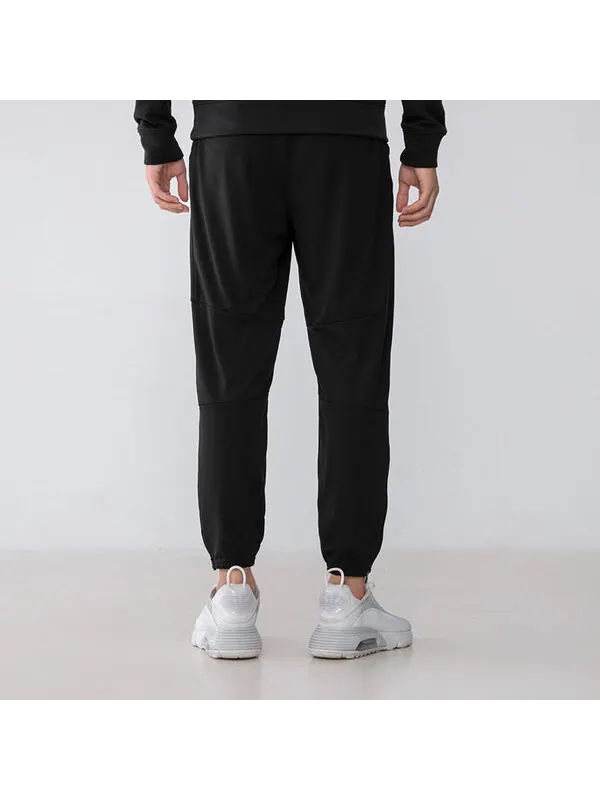 Брюки men's sports fitness training running knit long pants/trousers autumn black Nike — изображение 4 из 4, черный
