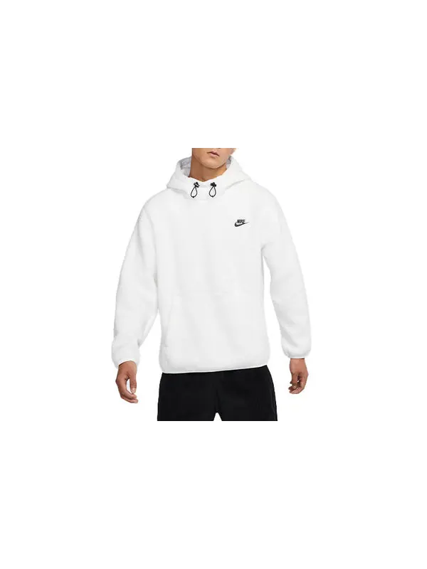 Толстовка Men's Nike Sportswear Sport Essentials+ Casual Sports Breathable Fleece Pullover White — изображение 3 из 4, белый