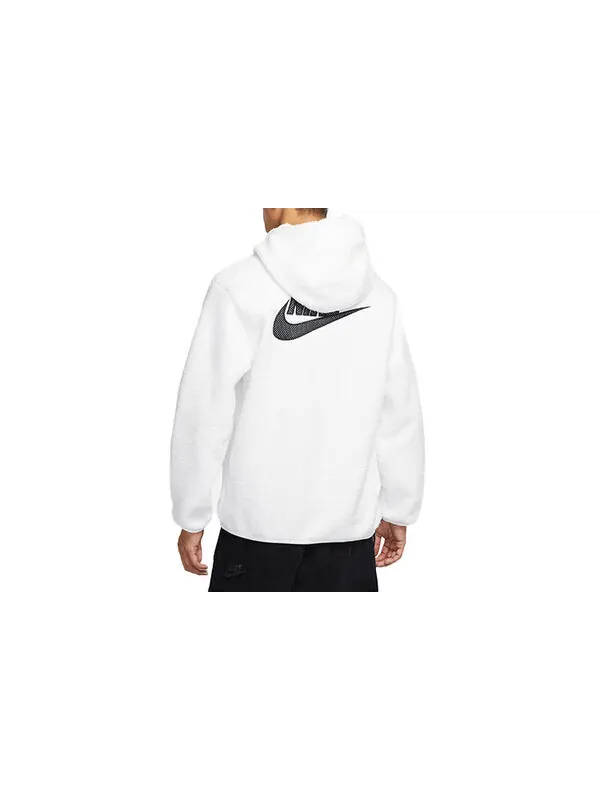 Толстовка Men's Nike Sportswear Sport Essentials+ Casual Sports Breathable Fleece Pullover White — изображение 4 из 4, белый
