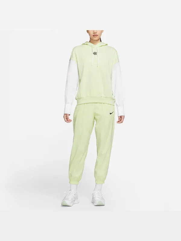 Свитер sportswear icon clash embroidery logo hoodie green/yellow Nike — изображение 2 из 4, зеленый, желтый