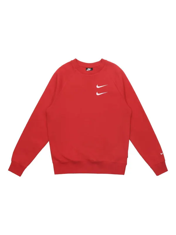 Толстовка Nike Embroidered Fleece Lined Stay Warm Round Neck Pullover Red — изображение 1 из 4, красный