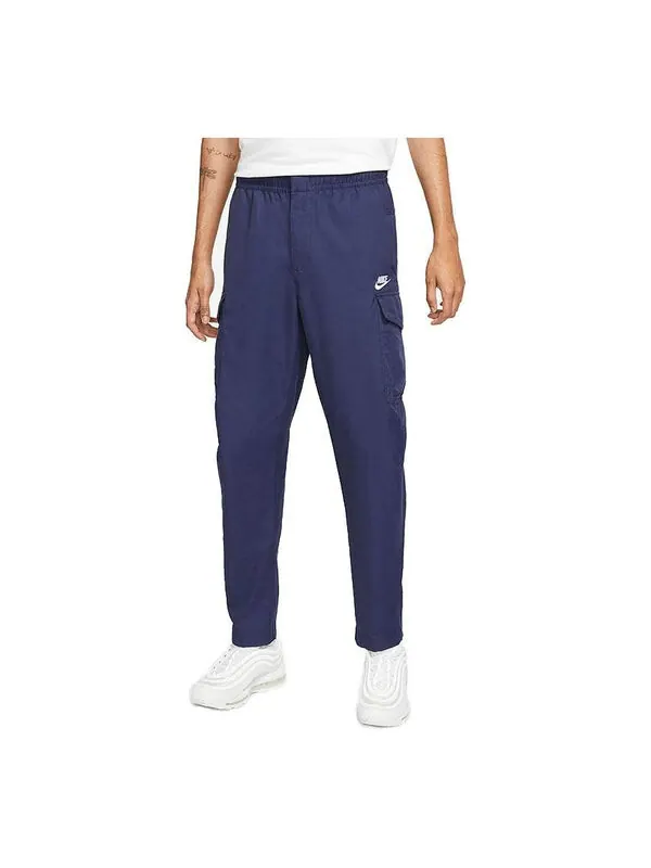 Брюки men's sportswear utility casual sports woven unlined long pants/trousers navy blue Nike — изображение 1 из 3, мульти