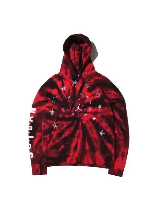 Толстовка Air Jordan Legacy AJ6 Printing Fleece Pullover Gym Red — изображение 1 из 4, черный/красный