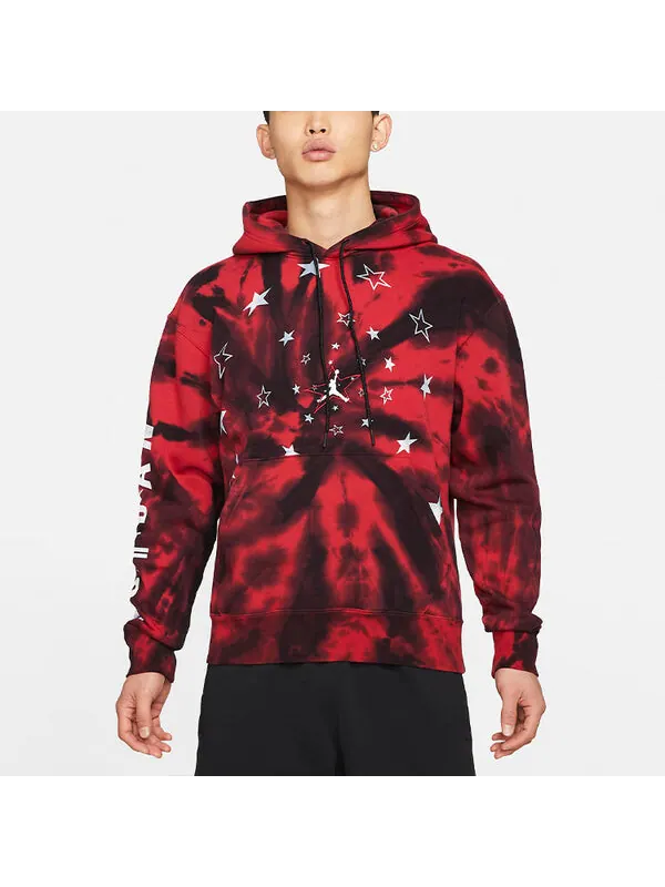 Толстовка Air Jordan Legacy AJ6 Printing Fleece Pullover Gym Red — изображение 4 из 4, черный/красный